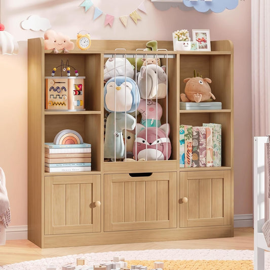 Vabches 4-Cubby Toy Storage Organizer for Living Room