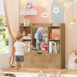 Vabches 4-Cubby Toy Storage Organizer for Living Room