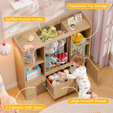 Vabches 4-Cubby Toy Storage Organizer for Living Room