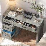 47in Executive Desk with 3 Drawers and Adjustable File Drawer