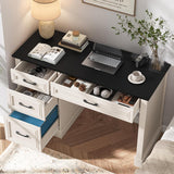 47in Executive Desk with 3 Drawers and Adjustable File Drawer
