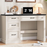 47in Executive Desk with 3 Drawers and Adjustable File Drawer