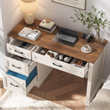 47in Executive Desk with 3 Drawers and Adjustable File Drawer