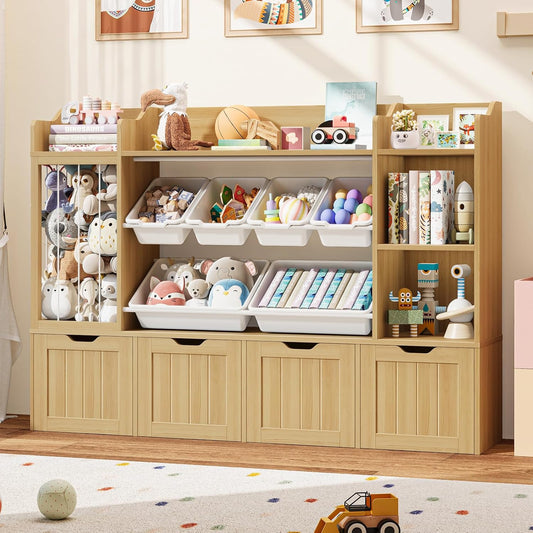 Vabches Kids Toy Organizer with 3 Movable Drawers