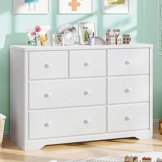 Multi-Functional Wood Large Chest of White Drawers for Bedroom