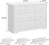Multi-Functional Wood Large Chest of White Drawers for Bedroom