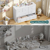 Multi-Functional Wood Large Chest of White Drawers for Bedroom