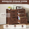 Vabches 6 Drawer Lateral File Cabinet with Lock