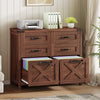 Vabches 6 Drawer Lateral File Cabinet with Lock
