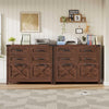 Vabches 6 Drawer Lateral File Cabinet with Lock