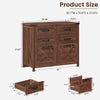 Vabches 6 Drawer Lateral File Cabinet with Lock