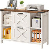 Vabches File Cabinet with 2 Drawers with Adjustable Shelves