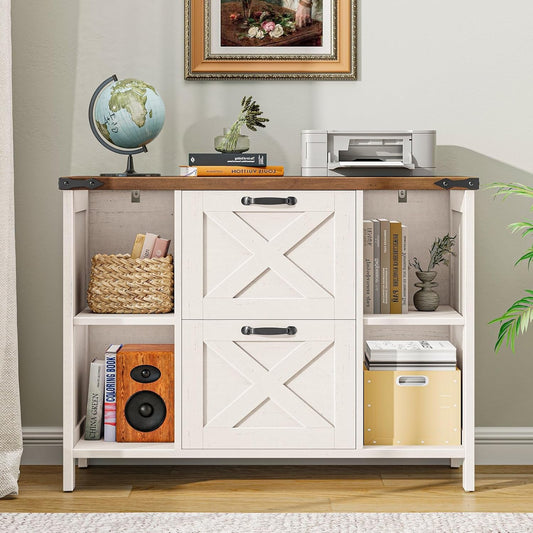 Vabches File Cabinet with 2 Drawers with Adjustable Shelves