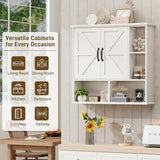 Bathroom Wall Cabinet Over The Toilet Storage Cabinet with Barn Door