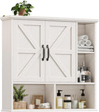 Bathroom Wall Cabinet Over The Toilet Storage Cabinet with Barn Door