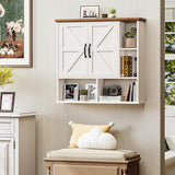 Bathroom Wall Cabinet Over The Toilet Storage Cabinet with Barn Door