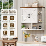 Bathroom Wall Cabinet Over The Toilet Storage Cabinet with Barn Door