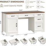 Walnut and White