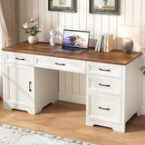Walnut and White
