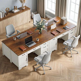 Walnut and White