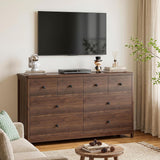 Vabches 8 Drawer Changing Table Dresser for Bedroom