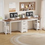 Walnut and White