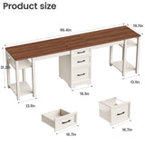 Walnut and White