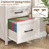 Rustic Vertical File Cabinet with 4-Drawer Home Office Storage