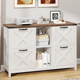 Farmhouse Lateral Filing cabinet Fits Letter for Home Office