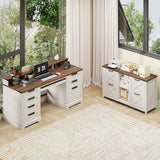 Farmhouse Lateral Filing cabinet Fits Letter for Home Office