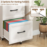 3 Drawers Farmhouse File Cabinet with Wheels for Home Office