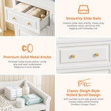 Vabches 6-Drawer Baby Dresser for Kids Bedroom