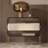 Light Luxury Nightstand Italian INS Storage Bedside Table