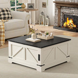 Farmhouse Lift Top Coffee Table with Large Hidden Storage