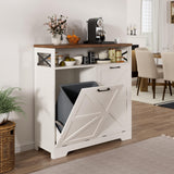 Farmhouse Kitchen Tilt Out Trash Can Cabinet