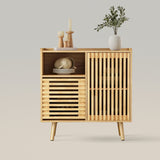 Mid-Centery Sideboard Storage Cabinet with Silding Door