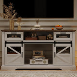 TV Stand for Televisions up to 65 Inch with Sliding Barn Doors