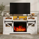 TV Stand for Televisions up to 65 Inch with Sliding Barn Doors