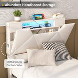 Storage Headboard and 4 Drawers Bed Frame