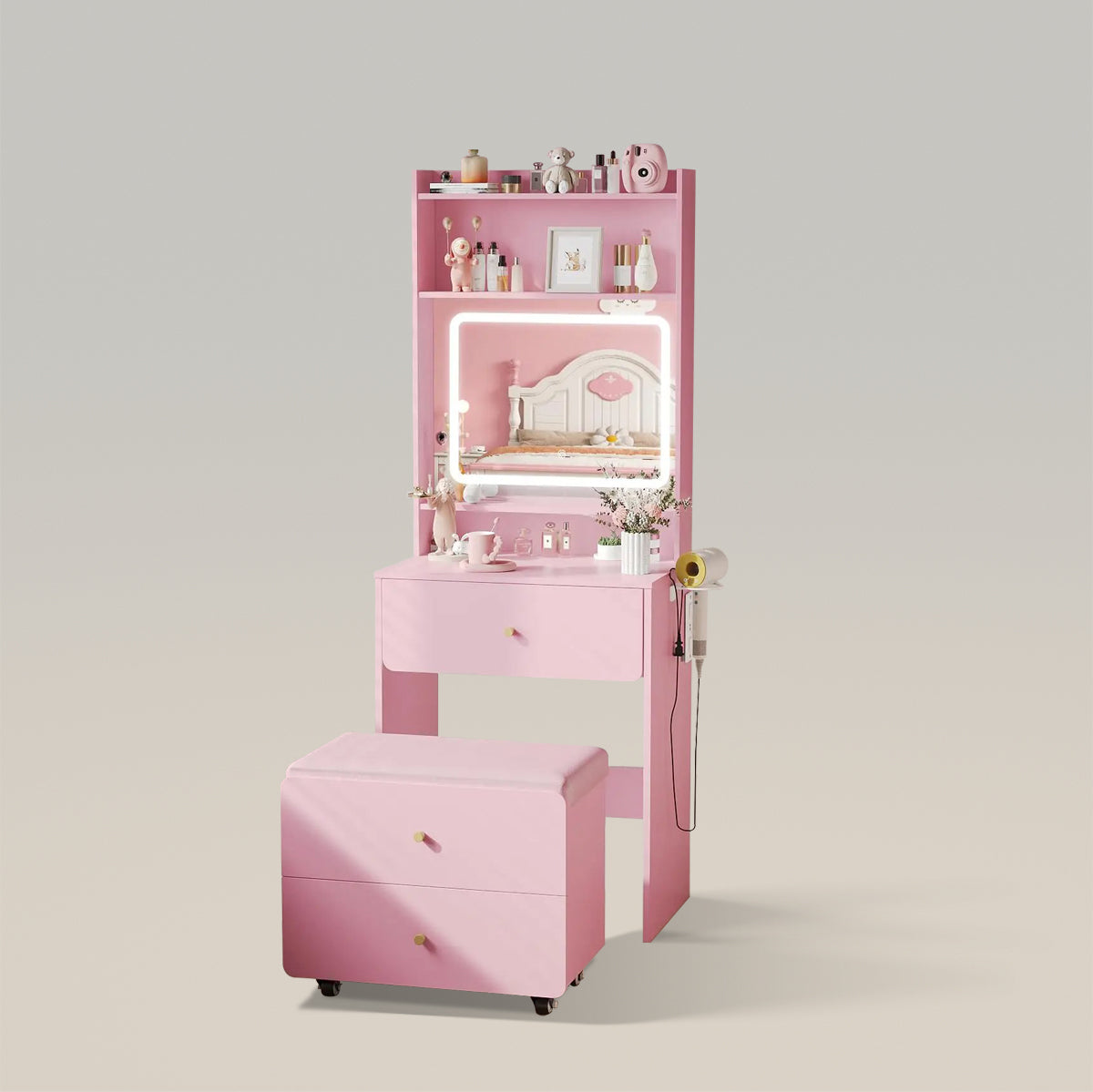 Pink with Chair