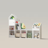 Kids Bookshelf Bookcase with Cushion Bench