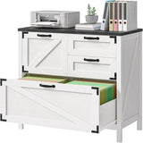 Large Farmhouse File Cabinets with Drawers for Home Office