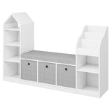 Toy Storage Organizer for Kids Bookshelf with Reading Nook