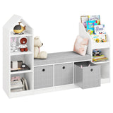 Toy Storage Organizer for Kids Bookshelf with Reading Nook