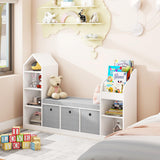 Toy Storage Organizer for Kids Bookshelf with Reading Nook