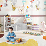 Toy Storage Organizer for Kids Bookshelf with Reading Nook