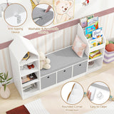 Toy Storage Organizer for Kids Bookshelf with Reading Nook