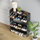 Hidden Shoe Storage Slim Storage Cabinet with Metal Legs