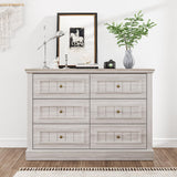 Farmhouse Tall Wood Chest of Storage Dresser Organizer