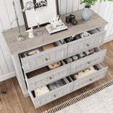 Farmhouse Tall Wood Chest of Storage Dresser Organizer